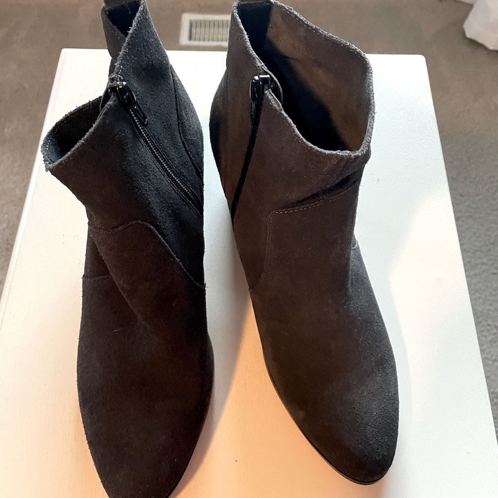 Crown Vintage suede booties.